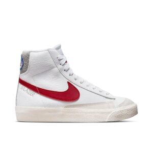 Nike Blazer Mid '77 White Light Smoke Grey Phantom Gym Red (GS) DH9700-100 - Arviolet photo 1