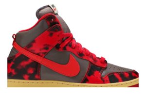 Nike Dunk High 1985 Red Acid Wash DD9404-600 - Arviolet photo 2