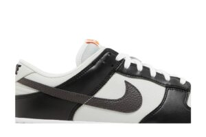 Nike Dunk Low Black Total Orange Mini Swoosh FN7808-001 - Arviolet photo 2