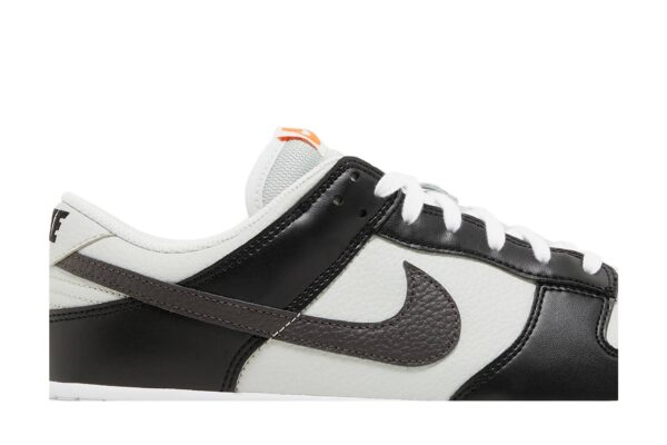 Nike Dunk Low Black Total Orange Mini Swoosh FN7808-001 - Arviolet photo 2
