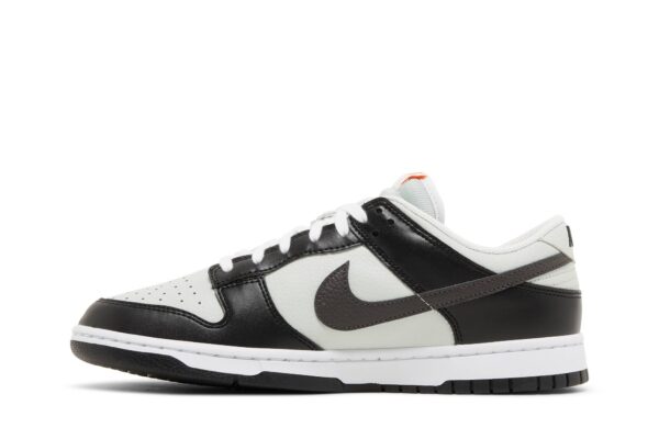 Nike Dunk Low Black Total Orange Mini Swoosh FN7808-001 - Arviolet photo 3