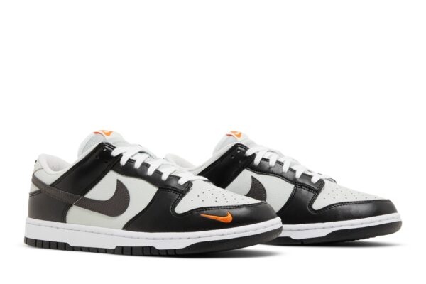 Nike Dunk Low Black Total Orange Mini Swoosh FN7808-001 - Arviolet photo 8