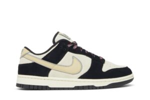 Nike Dunk Low LX Black Suede Team Gold (Women's) DV3054-001 - Arviolet photo 1