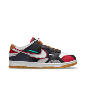 Nike Dunk Low Scrap Black Grey University Red DN1775-001 - Arviolet photo 1