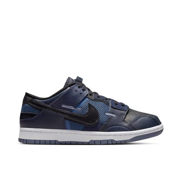 Nike Dunk Low Scrap Black Navy DH7450-400 - Arviolet photo 1
