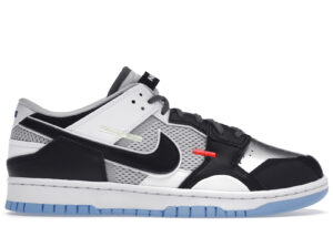 Nike Dunk Low Scrap Black Neutral Grey University Blue White DN5381-001 - Arviolet photo 1