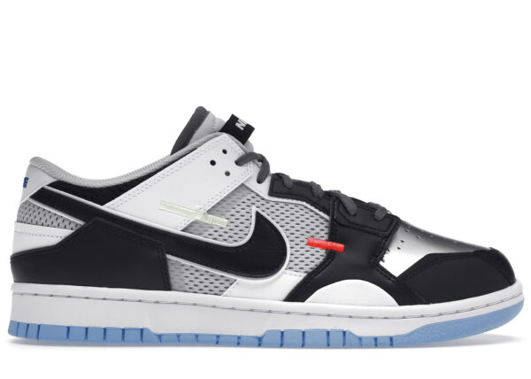 Nike Dunk Low Scrap Black Neutral Grey University Blue White DN5381-001 - Arviolet photo 1