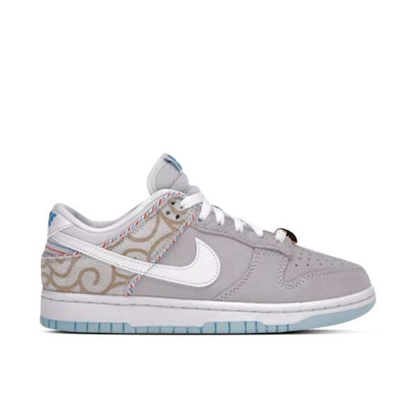 Nike Dunk Low SE Barber Shop Grey DH7614-500 - Arviolet photo 1