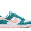 Nike Dunk Low Snakeskin Washed Teal Bleached Coral DR8577-300 - Arviolet photo 1