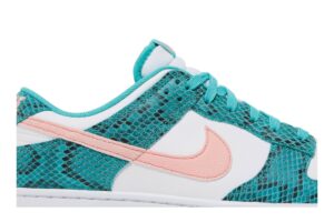 Nike Dunk Low Snakeskin Washed Teal Bleached Coral DR8577-300 - Arviolet photo 2