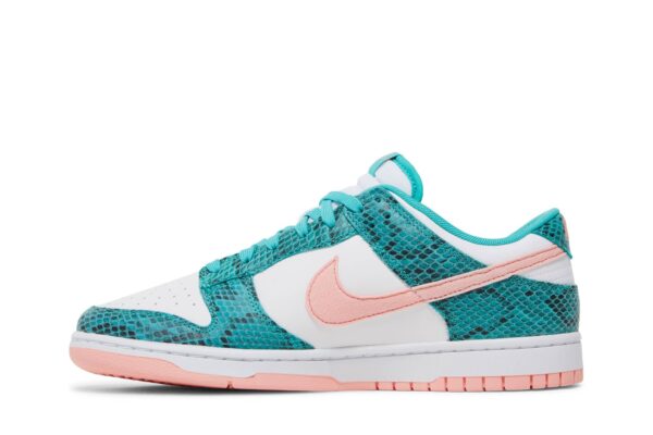 Nike Dunk Low Snakeskin Washed Teal Bleached Coral DR8577-300 - Arviolet photo 3