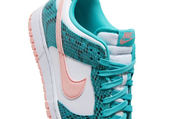 Nike Dunk Low Snakeskin Washed Teal Bleached Coral DR8577-300 - Arviolet photo 9