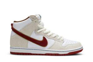 Nike SB Dunk High Sail Bright Crimson CV9499-100 - Arviolet photo 1