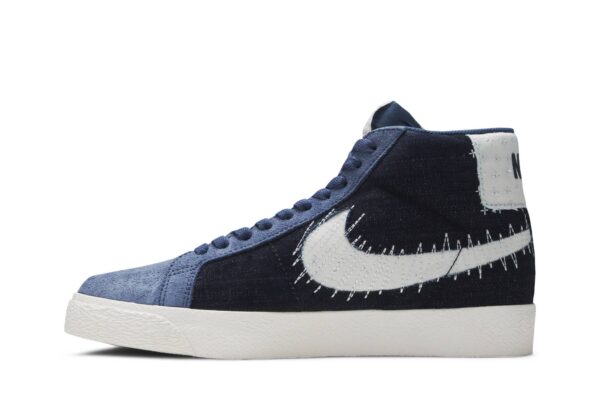 Nike SB Zoom Blazer Mid Sashiko Mystic Navy CT0715-400 - Arviolet photo 3