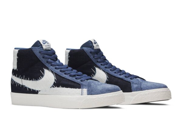 Nike SB Zoom Blazer Mid Sashiko Mystic Navy CT0715-400 - Arviolet photo 8